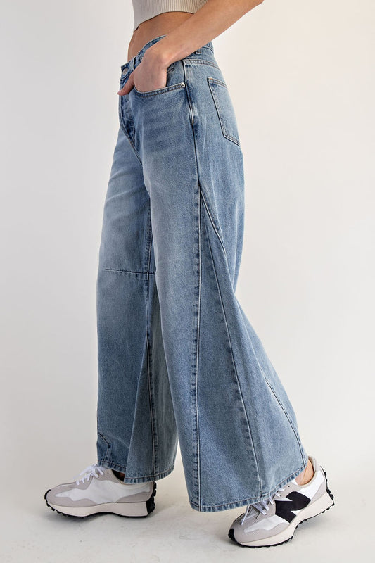 Charlee Wide Leg Barrel Jeans