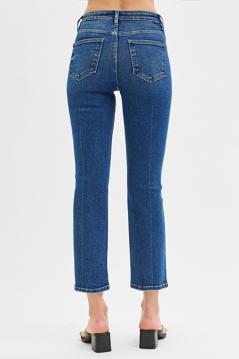 Ruby Tummy Control High Rise Crop Straight Jeans