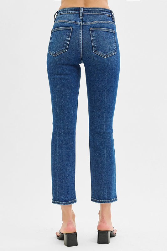 Ruby Tummy Control High Rise Crop Straight Jeans