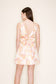 Peachy Floral Bow Back Mini Dress
