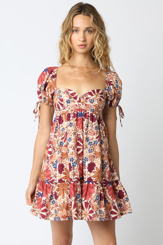 Forever Thankful Floral Babydoll Dress