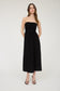 Night Out Strapless Midi In Black
