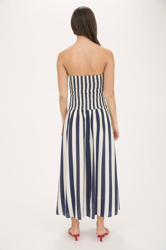 Bless The USA Stripe Midi In Navy