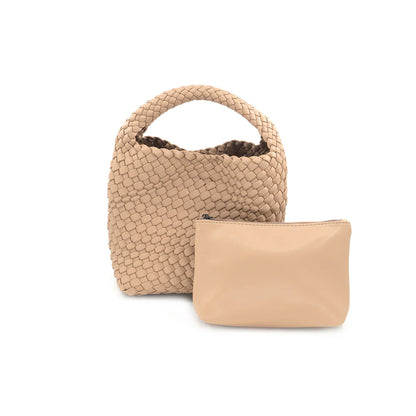Woven Mini Hobo Bag