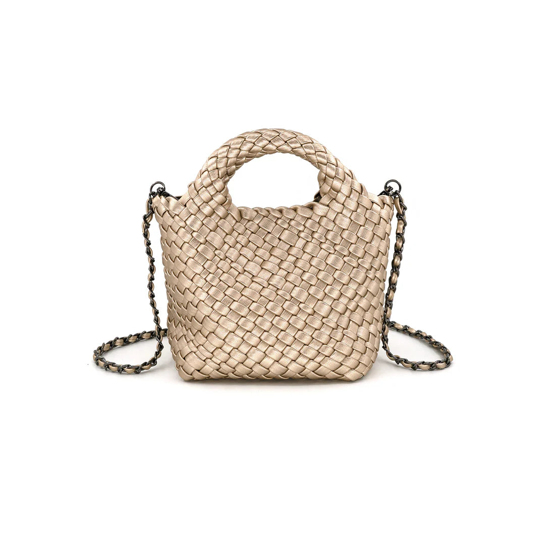 Woven Extra Mini Hobo Bag