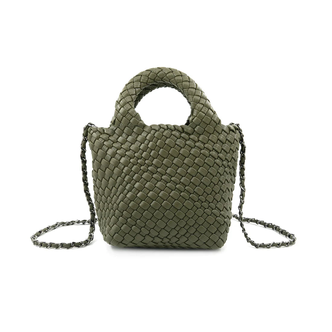 Woven Extra Mini Hobo Bag