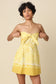 Summer Soleil Bow Front Strapless Mini Dress