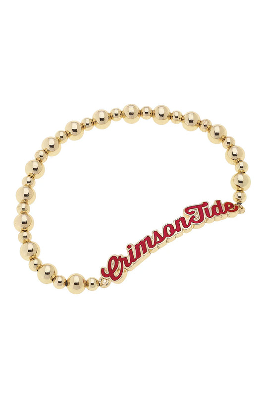 Alabama Crimson Tide Autograph Enamel Stretch Bracelet
