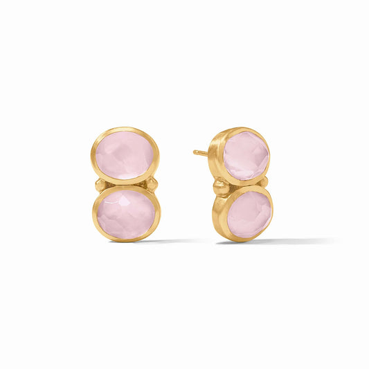 Julie Vos Honey Duo Earring Iridescent Rose