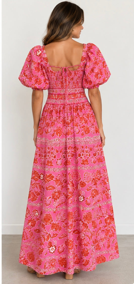 The Magnolia Mae Puff Sleeve Dress