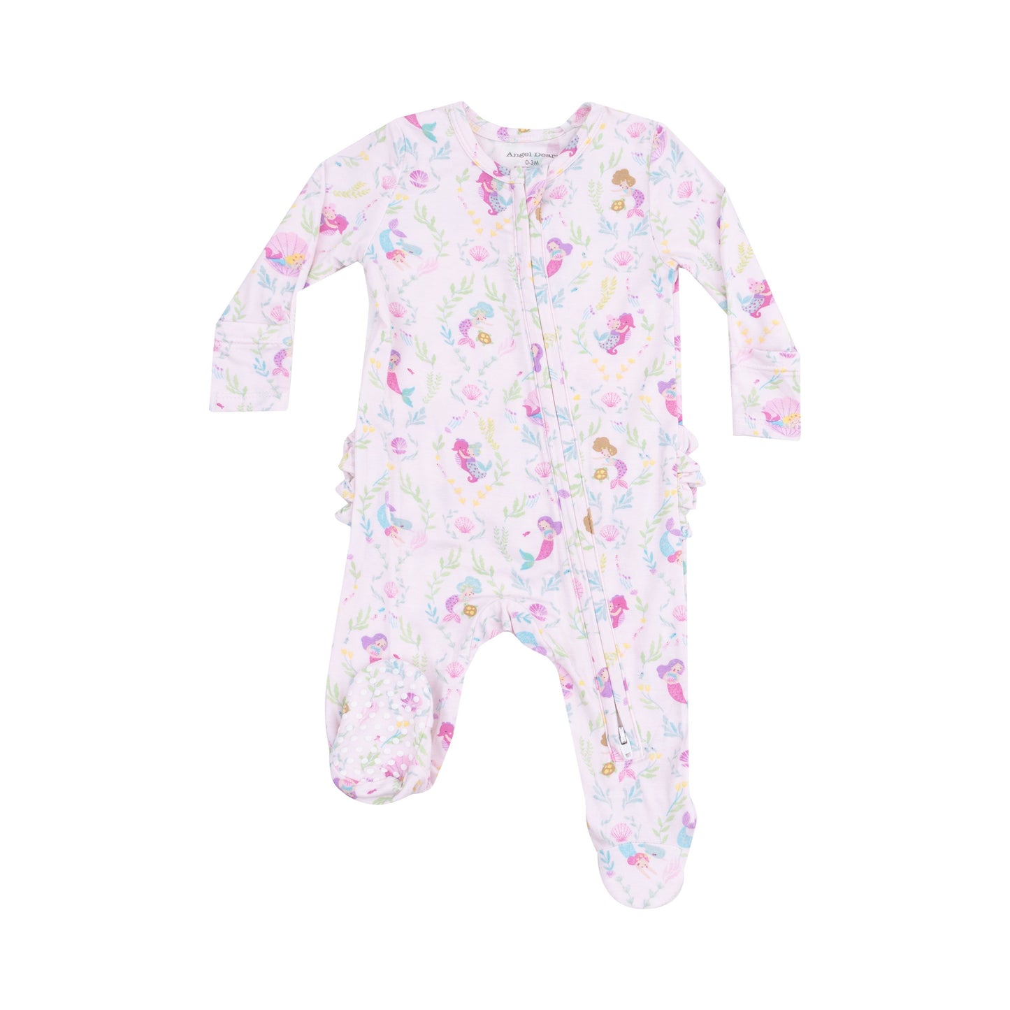 Angel Dear Mermaids 2 Way Zipper Ruffle Footie