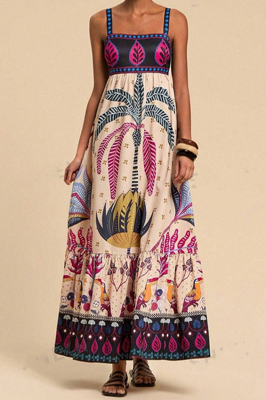 Belize Vacay Printed Maxi