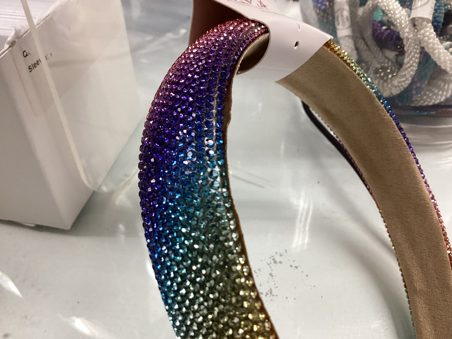 Rainbow sparkle headband