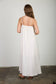 Pintuck Pleated Maxi in Cream