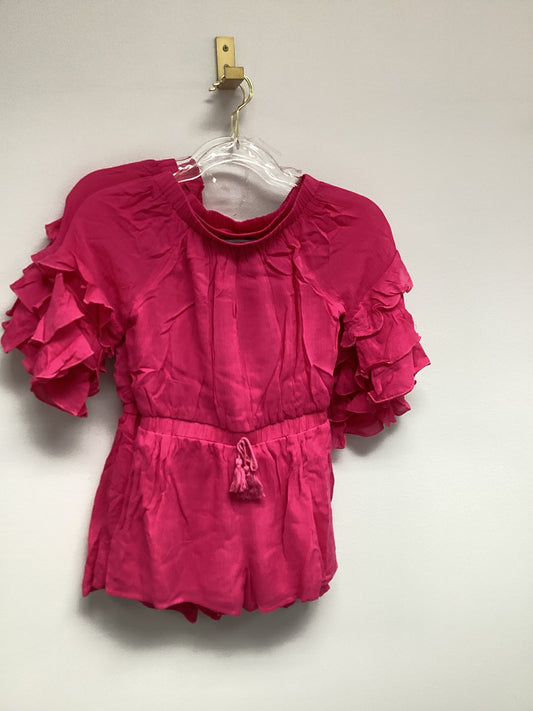 Girls Hot Pink Romper