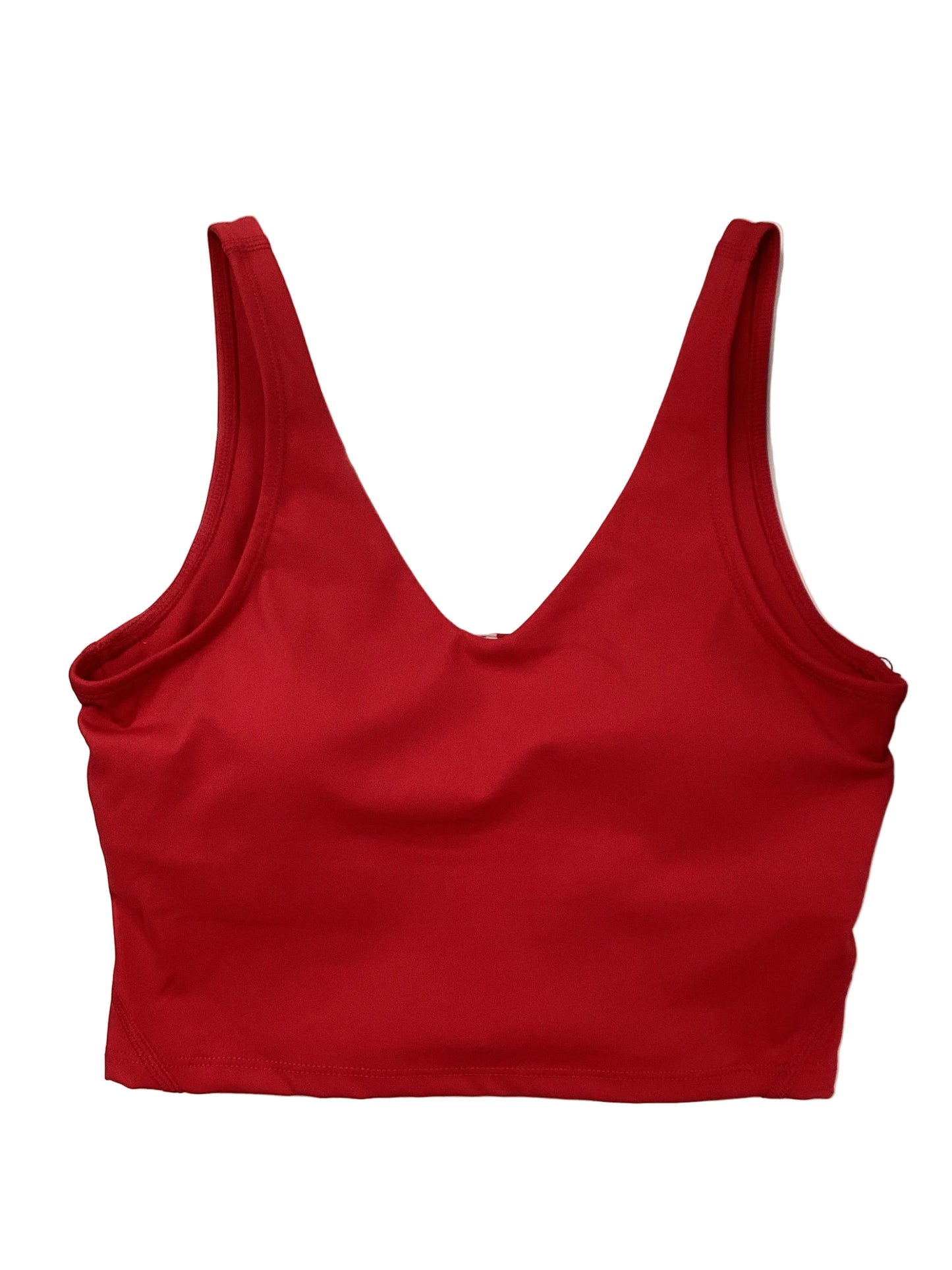 Aligned Active Cropped Tank Top In Red