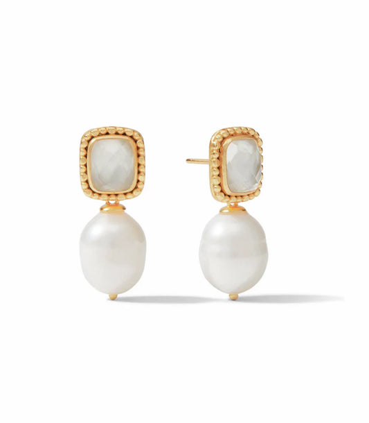 Julie Vos Marbella Pearl Drop Earrings