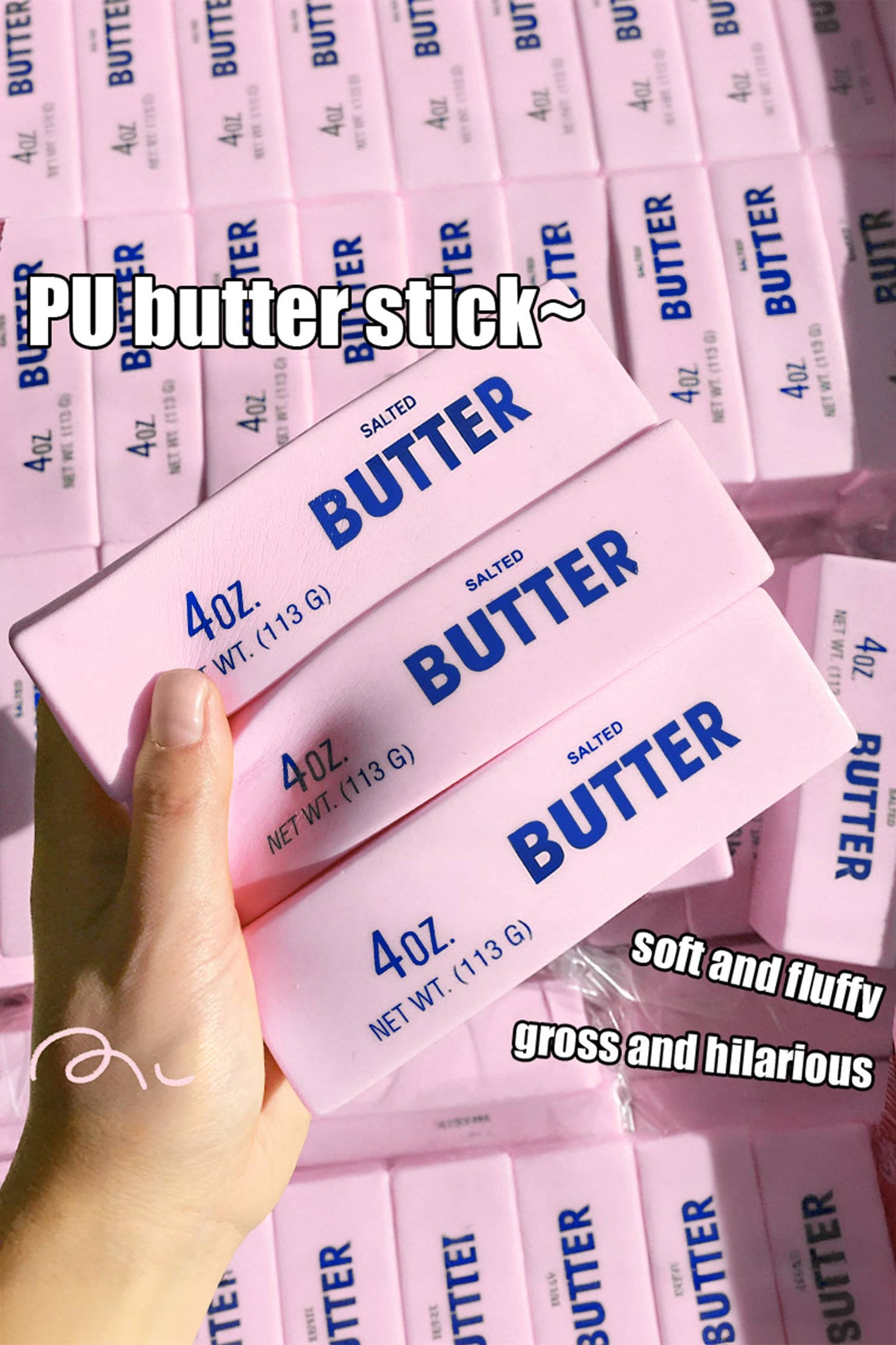Butter Stick Squishy Pink