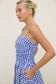 Gingham Spaghetti Strap Midi Dress