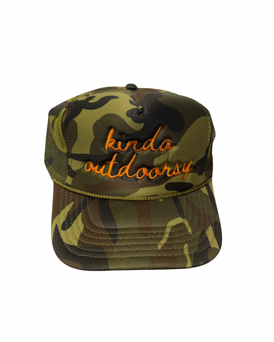 Kinda Outdoorsy Camo Rope Hat