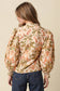 Peachy Floral Puff Sleeve Blouse