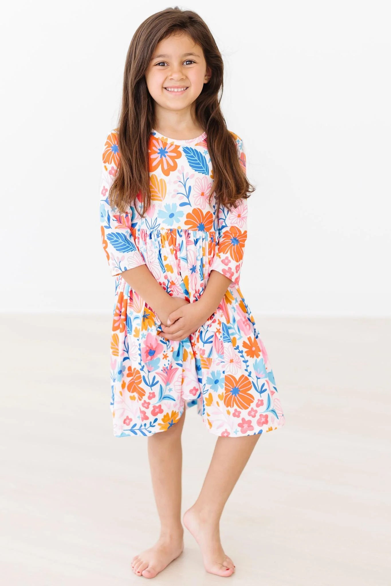 Mila & Rose Colorful Carnations Dress