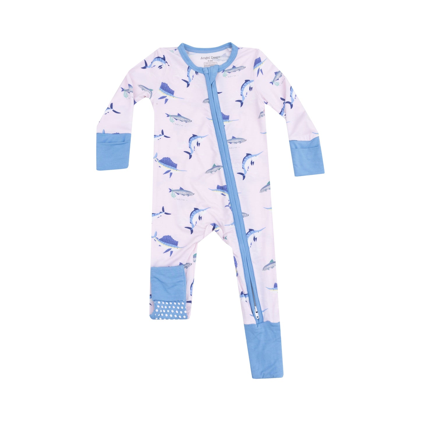 Angel Dear Deep Sea Fishing Pink 2 Way Zipper Romper