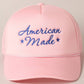 American Made Embroidery Mesh Back Trucker Hat