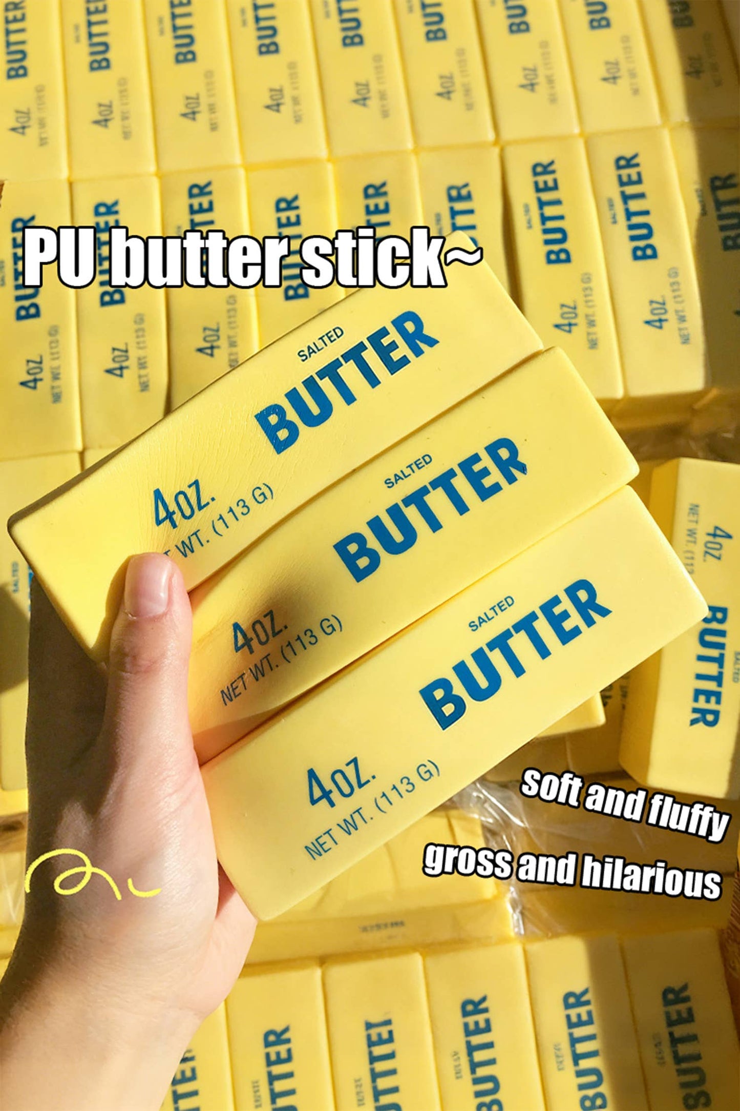 Butter Stick Squishy Yellow