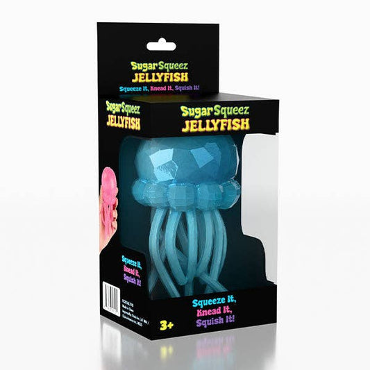SugarSqueez Squishies® Maltose Jellyfish Glitter Fidget Stress Ball Assorted Colors