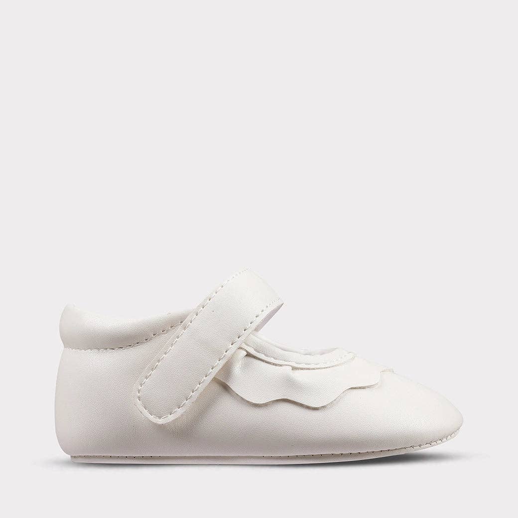 Amina Girls Hook & Loop Crib Shoe