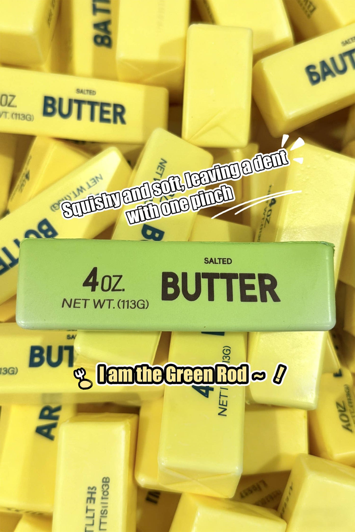 Butter Stick Squishy Pink