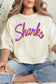 Port Saint Joe Sharks Crop Tee in Ivory