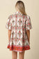 Mary Print Puff Sleeve Mini Dress