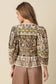 Jaynie Print Peplum Blouse
