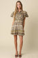 Autumn in Capri Gingham Bubble Mini Dress