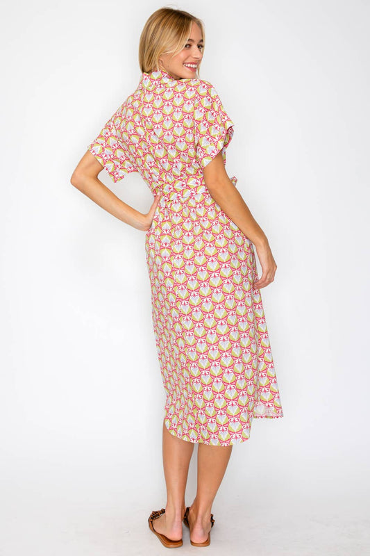Mythic Petals Shirt Dress
