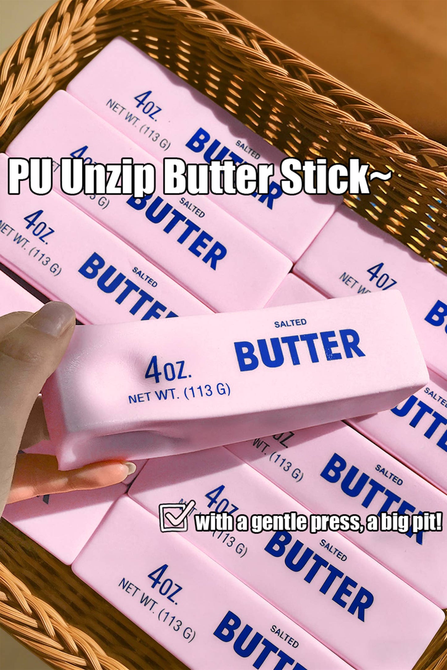 Butter Stick Squishy Pink