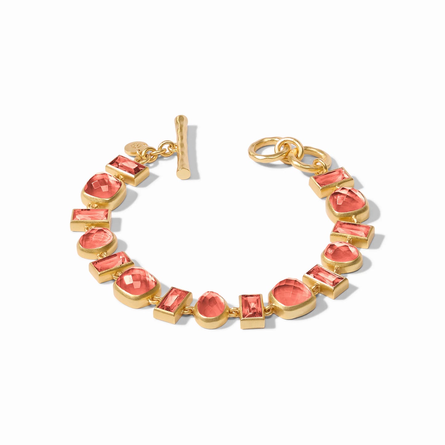 Julie Vos Antonia Tennis Bracelet Iridescent Coral