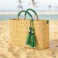 Handwoven Market Reed Storage, Palm Leaf Storage Baskets
