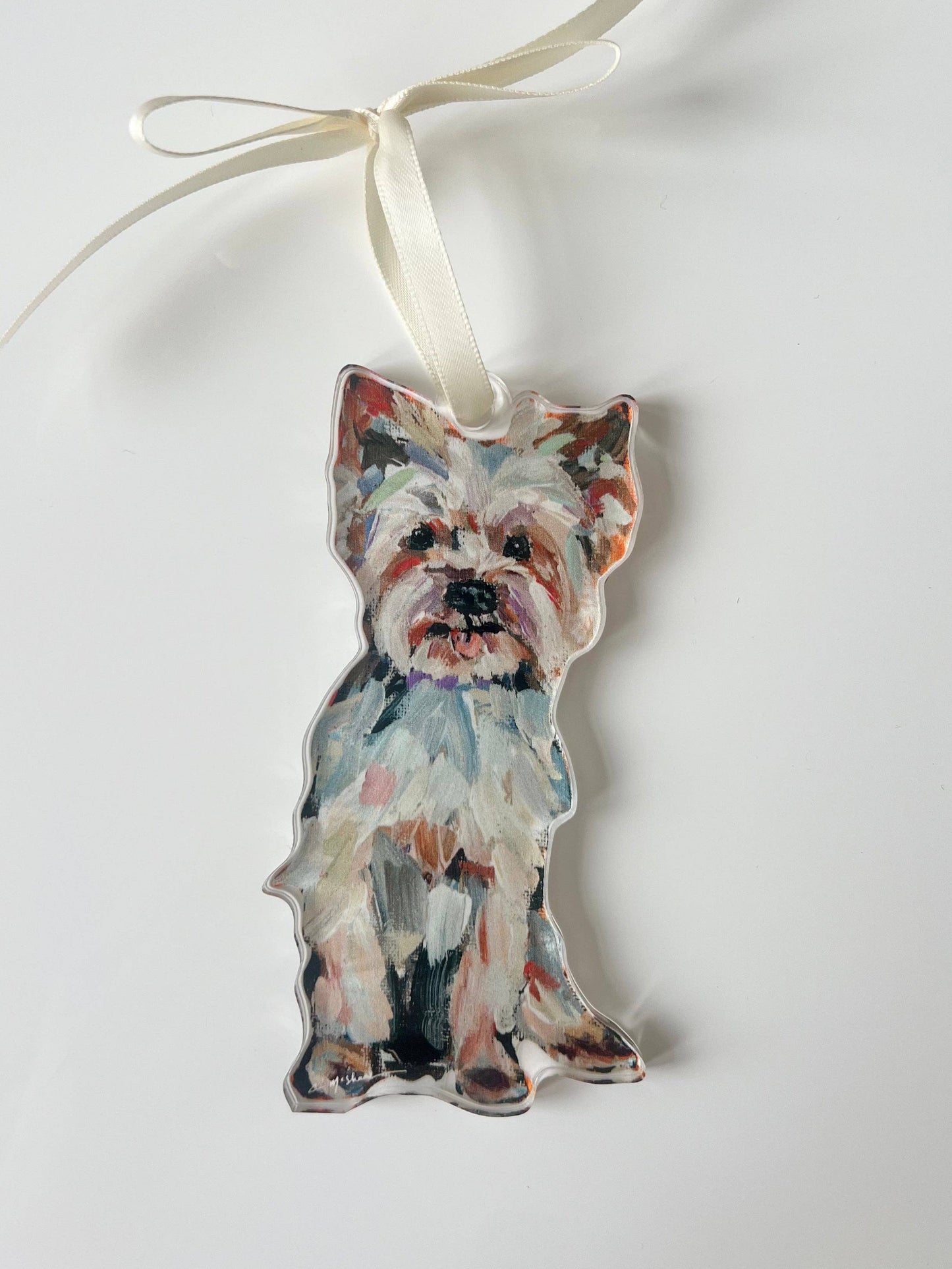 Yorkie Light Ornament