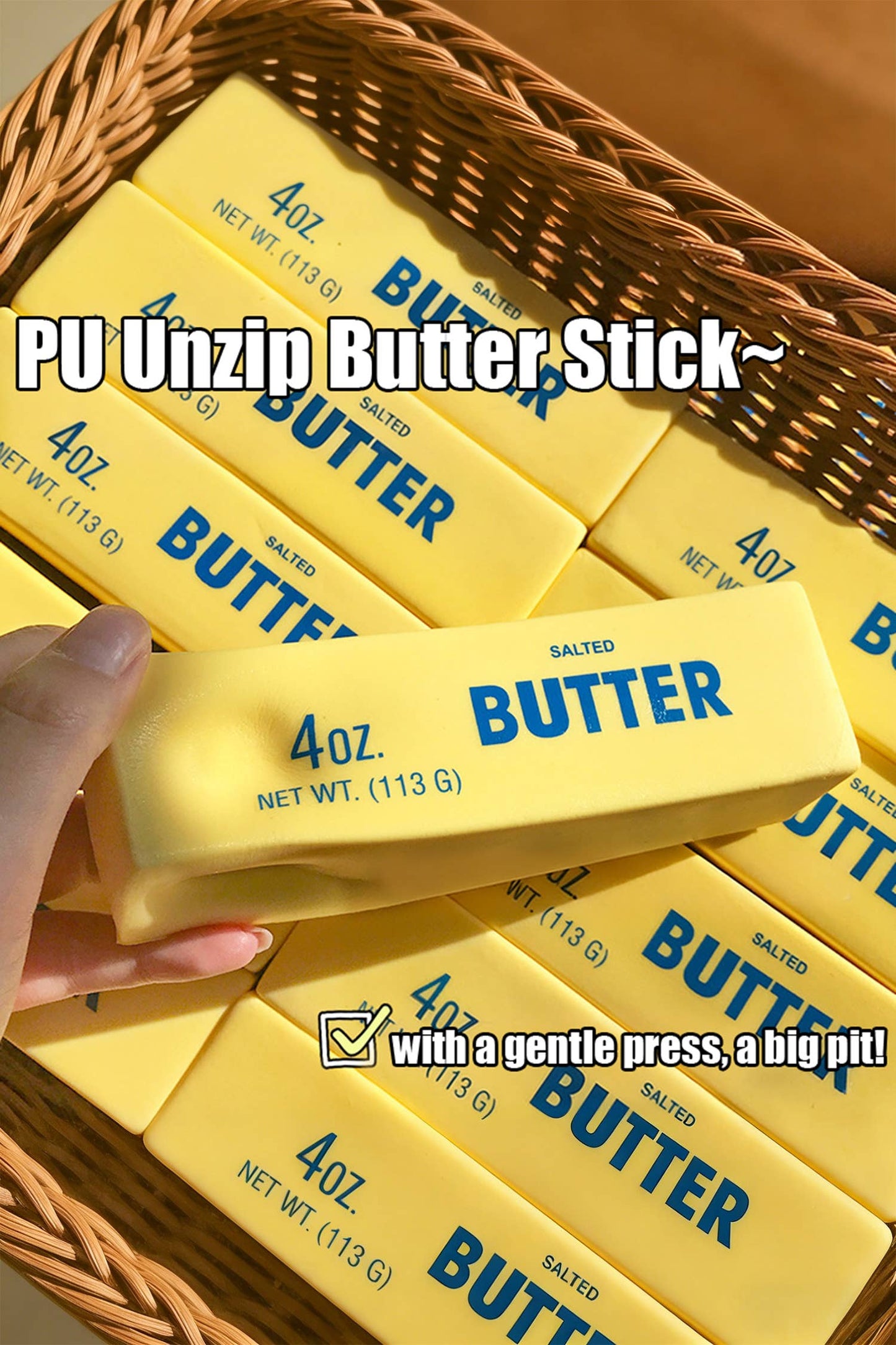 Butter Stick Squishy Yellow