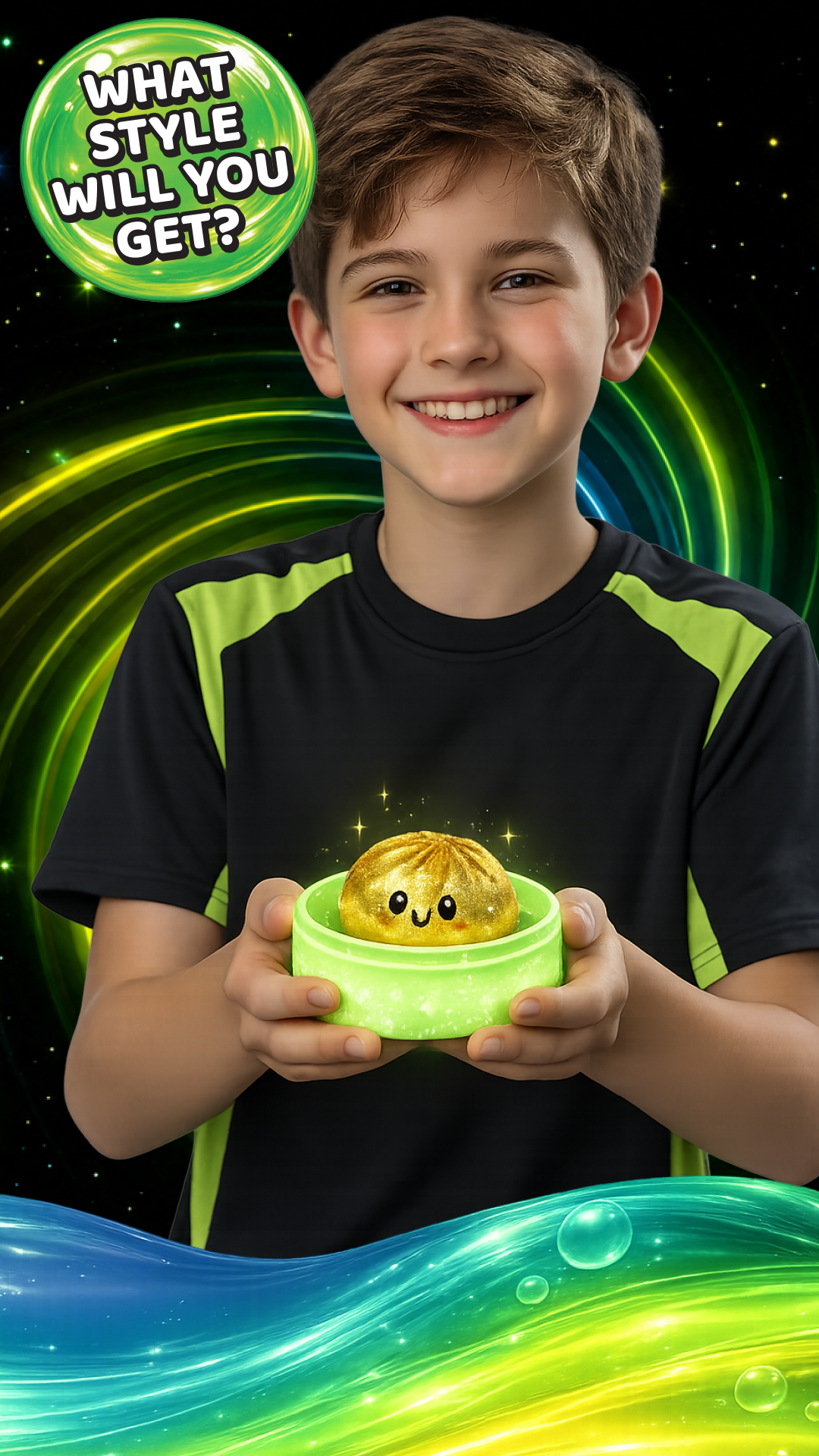 Glow in the Dark Mystery Dumpling Squishy Toy