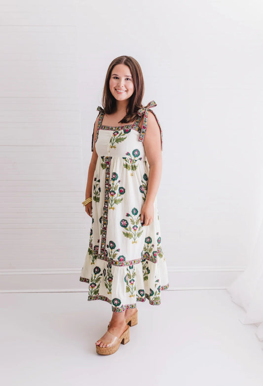Camilla Floral Bow Maxi Dress