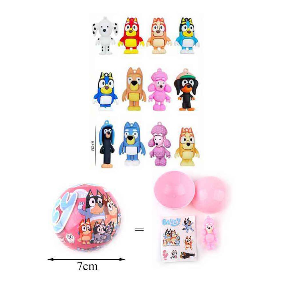 Bluey Dog Character Surprise Capsule Toys