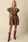 Sienna Bloom Bubble Sleeve Printed Mini Dress