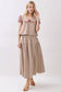 Gingham Tiered Maxi Skirt