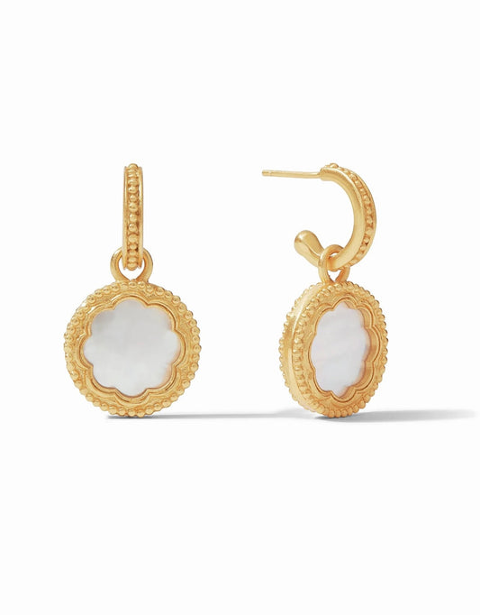 Julie Vos Trieste Coin Hoop & Charm Earring