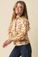Peachy Floral Puff Sleeve Blouse