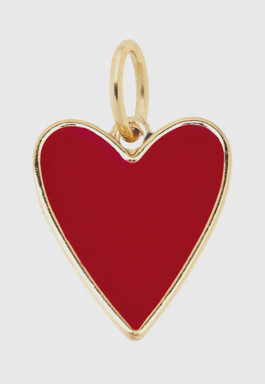 Heart Charm in Red